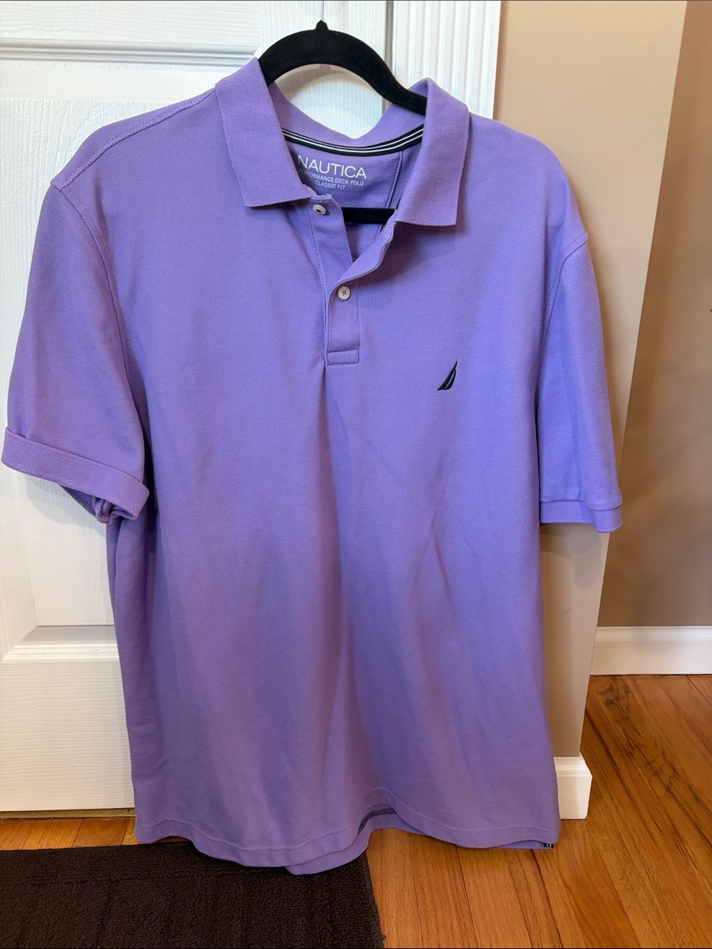 Final sale- Nautica Men's Lavender Short Sleeve Polo